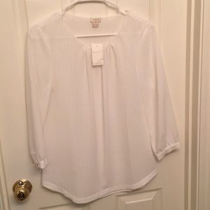White J. Crew Blouse